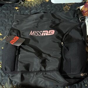 Miss KG Black Backpack with Pink Accents